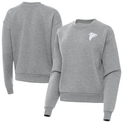 Atlanta Falcons Antigua Women's Victory Crew Pullover Sweatshirt Heather Gray - NFL