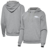 Baltimore Ravens Antigua Women's Victory Pullover Hoodie Heather Gray - NFL