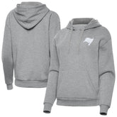 Tampa Bay Buccaneers Antigua Women's Victory Pullover Hoodie Heather Gray - NFL