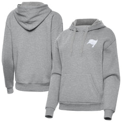 Tampa Bay Buccaneers Antigua Women's Victory Pullover Hoodie Heather Gray - NFL