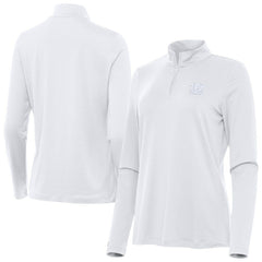 Cincinnati Bengals Antigua Women's Reprocess Quarter-Zip Top White - NFL