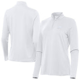 Philadelphia Eagles Antigua Women's Reprocess Quarter-Zip Top White - NFL