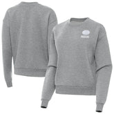 Green Bay Packers Antigua Women's Victory Crew Pullover Sweatshirt Heather Gray - NFL