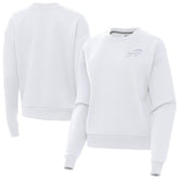 Buffalo Bills Antigua Women's Victory Crew Pullover Sweatshirt White - NFL