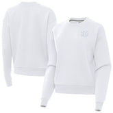 Cincinnati Bengals Antigua Women's Victory Crew Pullover Sweatshirt White - NFL