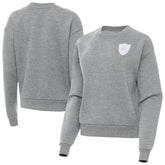 Las Vegas Raiders Antigua Women's Victory Crew Pullover Sweatshirt Heather Gray - NFL