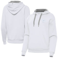 Las Vegas Raiders Antigua Women's Victory Pullover Hoodie White - NFL