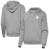 Minnesota Vikings Antigua Women's Victory Pullover Hoodie Heather Gray - NFL