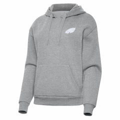 Philadelphia Eagles Antigua Women's Victory Pullover Hoodie Heather Gray - NFL