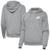 Detroit Lions Antigua Women's Victory Pullover Hoodie Heather Gray - NFL