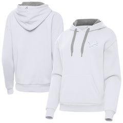 Detroit Lions Antigua Women's Victory Pullover Hoodie White - NFL