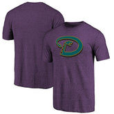 Arizona Diamondbacks Purple Cooperstown Official Logo Tri-Blend T-Shirt Near Me