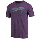 Arizona Diamondbacks Purple Cooperstown Series Sweep Tri-Blend T-Shirt discount