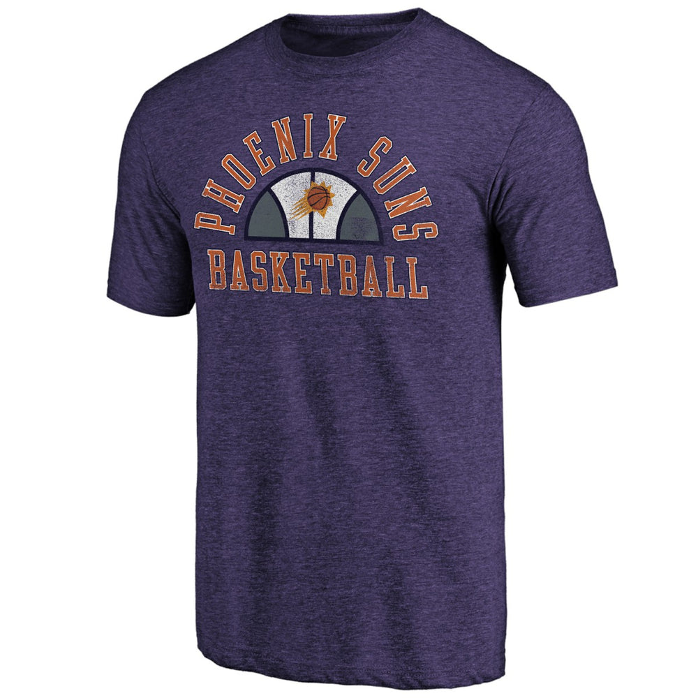 NBA - Phoenix Suns Purple Half Classic Tri-Blend T-Shirt