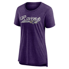 Baltimore Ravens Women's Original Play Tri-Blend T-Shirt Purple - NFL