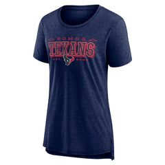 Houston Texans Women's Vintage Graphic Tri-Blend Scoop Neck T-Shirt Navy - Nike