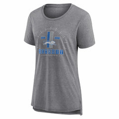 Detroit Lions Women's Vintage Graphic Tri-Blend Scoop Neck T-Shirt Gray - Nike
