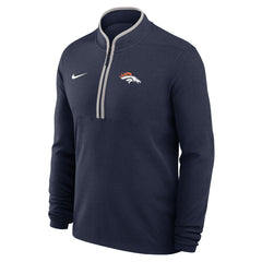 Denver Broncos Lightweight Victory Dri-FIT Half-Zip Pullover Navy - Nike