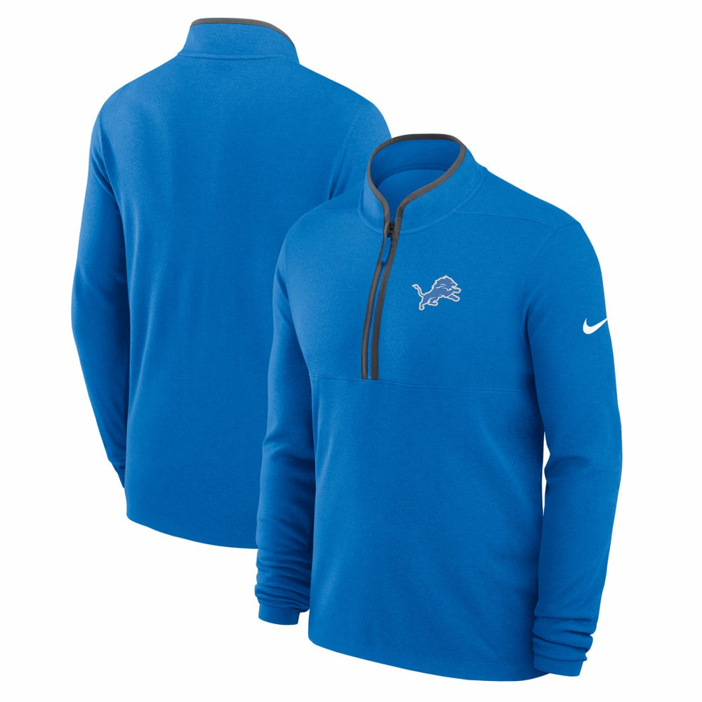 Detroit Lions Lightweight Victory Dri-FIT Half-Zip Pullover Blue - Nike