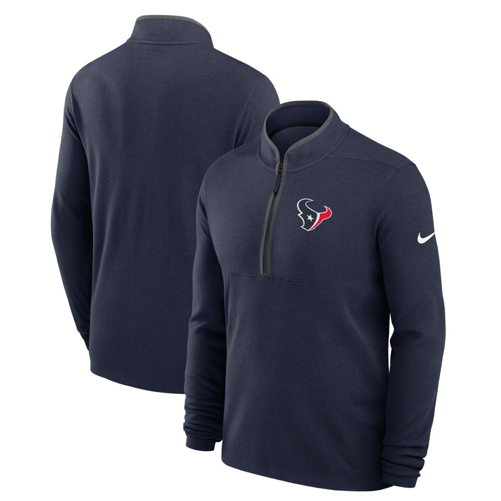 Houston Texans Lightweight Victory Dri-FIT Half-Zip Pullover Navy - Nike