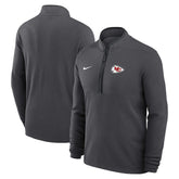 Kansas City Chiefs Lightweight Victory Dri-FIT Half-Zip Pullover Anthracite - Nike