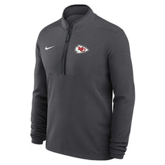 Kansas City Chiefs Lightweight Victory Dri-FIT Half-Zip Pullover Anthracite - Nike