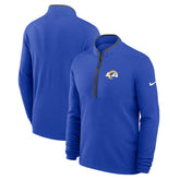 Los Angeles Rams Lightweight Victory Dri-FIT Half-Zip Pullover Royal - Nike