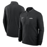 New York Jets Lightweight Victory Dri-FIT Half-Zip Pullover Black - Nike