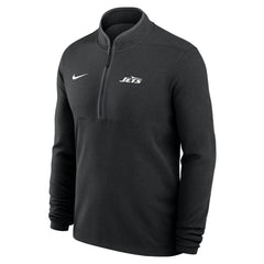 New York Jets Lightweight Victory Dri-FIT Half-Zip Pullover Black - Nike