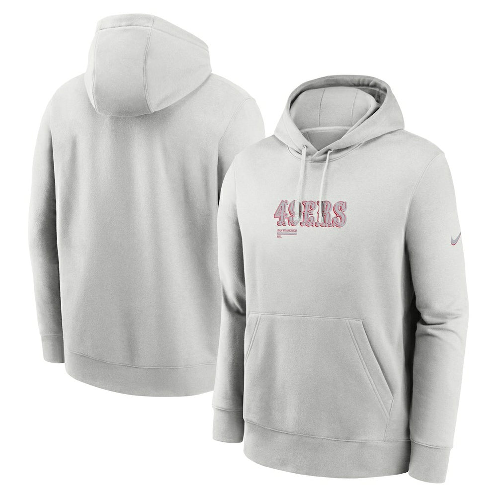 San Francisco 49ers Edge Pack French Terry Club Pullover Hoodie Gray - Nike