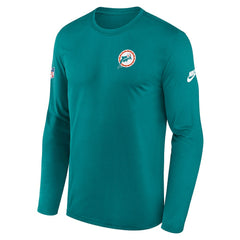 Miami Dolphins Legend Small Logo Dri-FIT Long Sleeve T-Shirt Aqua - Nike