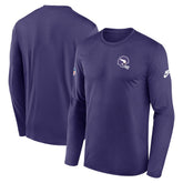 Minnesota Vikings Legend Small Logo Dri-FIT Long Sleeve T-Shirt Purple - Nike