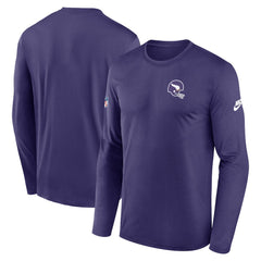 Minnesota Vikings Legend Small Logo Dri-FIT Long Sleeve T-Shirt Purple - Nike