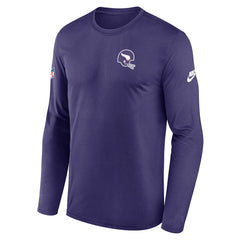 Minnesota Vikings Legend Small Logo Dri-FIT Long Sleeve T-Shirt Purple - Nike