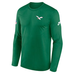 Philadelphia Eagles Legend Small Logo Dri-FIT Long Sleeve T-Shirt Kelly Green - Nike