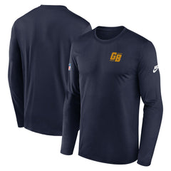 Green Bay Packers Legend Small Logo Dri-FIT Long Sleeve T-Shirt Navy - Nike