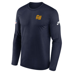 Green Bay Packers Legend Small Logo Dri-FIT Long Sleeve T-Shirt Navy - Nike