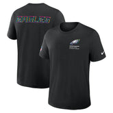 Philadelphia Eagles 2025 NFL Crucial Catch Tri-Blend Dri-FIT T-Shirt Black - Nike