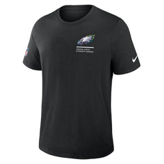 Philadelphia Eagles 2025 NFL Crucial Catch Tri-Blend Dri-FIT T-Shirt Black - Nike