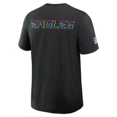 Philadelphia Eagles 2025 NFL Crucial Catch Tri-Blend Dri-FIT T-Shirt Black - Nike