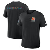 Cincinnati Bengals 2025 NFL Crucial Catch Tri-Blend Dri-FIT T-Shirt Black - Nike