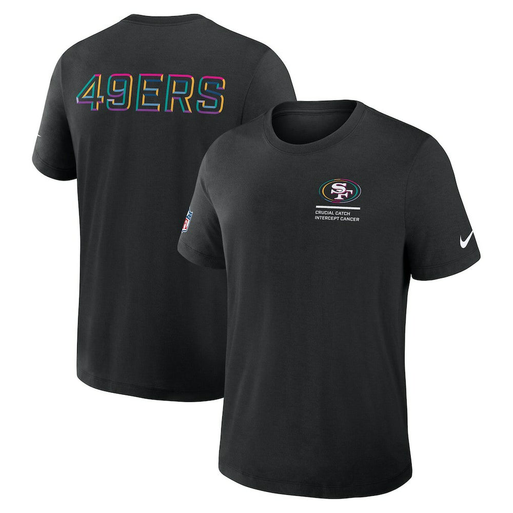 San Francisco 49ers 2025 NFL Crucial Catch Tri-Blend Dri-FIT T-Shirt Black - Nike