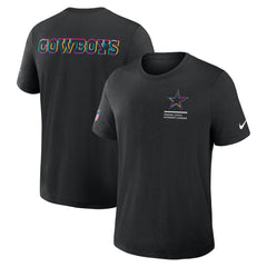 Dallas Cowboys 2025 NFL Crucial Catch Tri-Blend Dri-FIT T-Shirt Black - Nike
