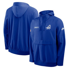 Dallas Cowboys Sideline Alt Pack Anorak Half-Zip Hoodie Jacket Royal - Nike