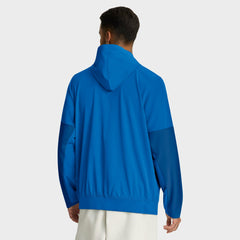 Detroit Lions Sideline Anorak Half-Zip Hoodie Jacket Blue - Nike