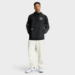 Las Vegas Raiders Sideline Anorak Half-Zip Hoodie Jacket Black - Nike