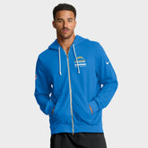 Los Angeles Chargers Sideline Standard Issue Utility Player Dri-FIT Full-Zip Hoodie Powder Blue - Nike