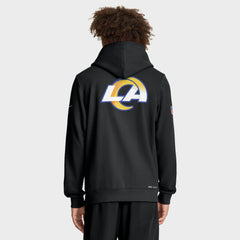 Los Angeles Rams Sideline Standard Issue Utility Player Dri-FIT Full-Zip Hoodie Black - Nike