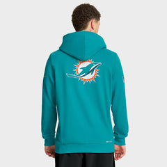 Miami Dolphins Sideline Standard Issue Utility Player Dri-FIT Full-Zip Hoodie Aqua - Nike