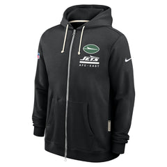 New York Jets Sideline Standard Issue Utility Player Dri-FIT Full-Zip Hoodie Black - Nike